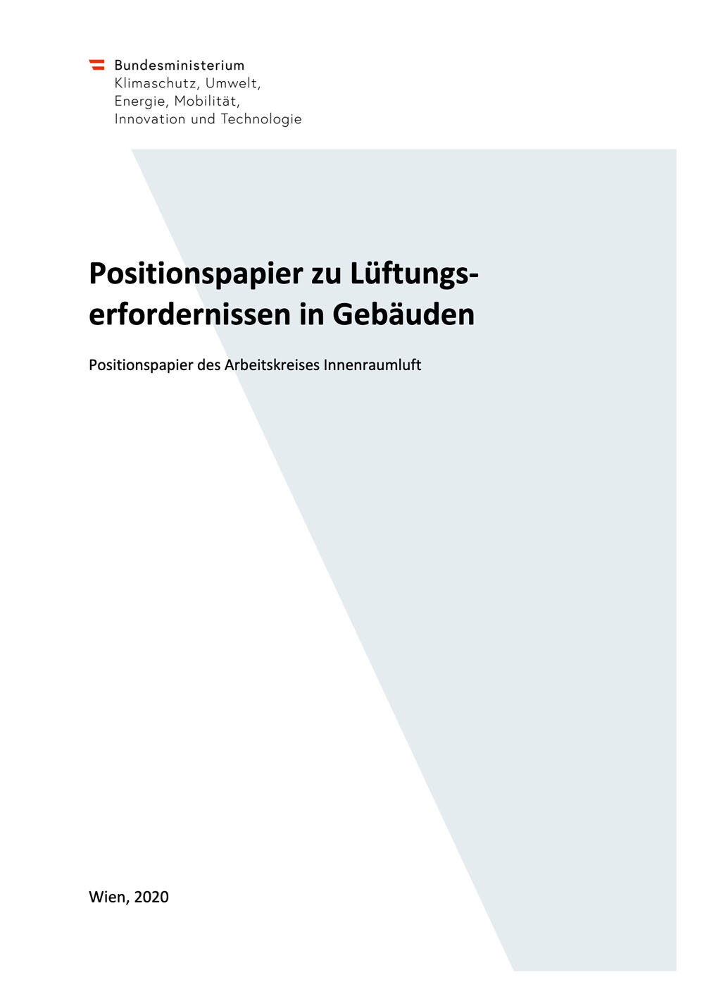 Positionspapier zu Lüftungserfordernissen in Gebäuden - IBO ...