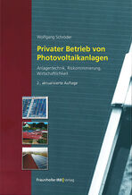 Privater Betrieb von Photovoltaikanlagen
