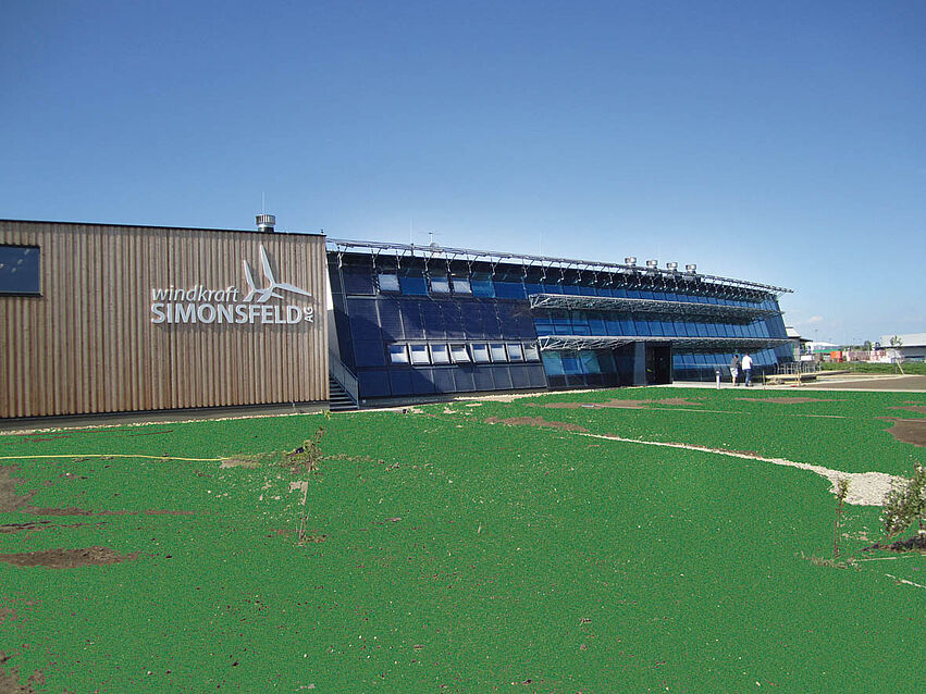 Plusenergie-Bürogebäude der Windkraft Simonsfeld